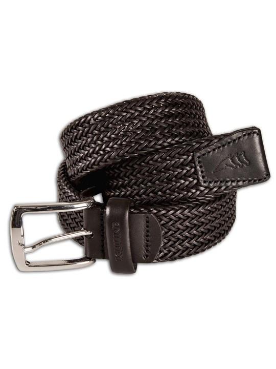 Ceinture tressée homme