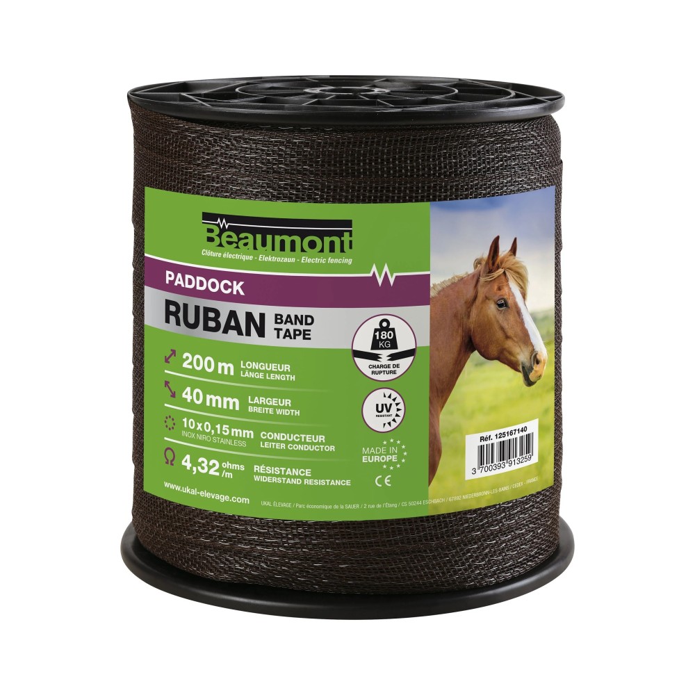 Ruban Paddock 40mm 200m