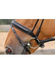 Bridon DRESSAGE Collection cuir rond muserolle moyenne