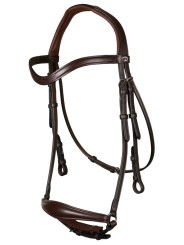 Bridon DRESSAGE cuir plat Collection muserolle allemande