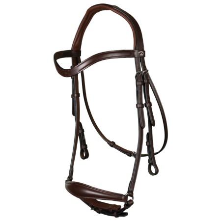 Bridon DRESSAGE cuir plat Collection muserolle allemande