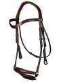 Bridon DRESSAGE cuir plat Collection muserolle allemande