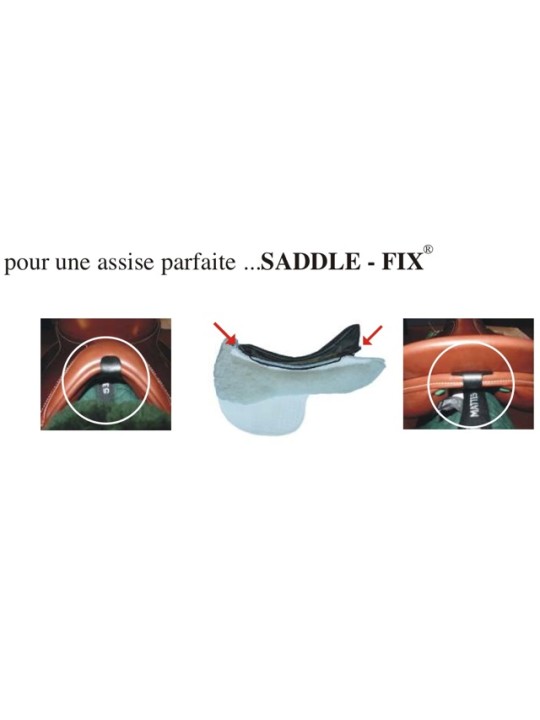 Tapis de selle coussin et bord avant peau