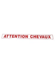 Adhésif "Attention chevaux"