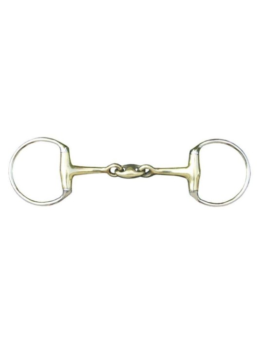 Mors à olives double brisure 18mm en maillechort