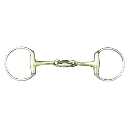 Mors à olives double brisure 18mm en maillechort