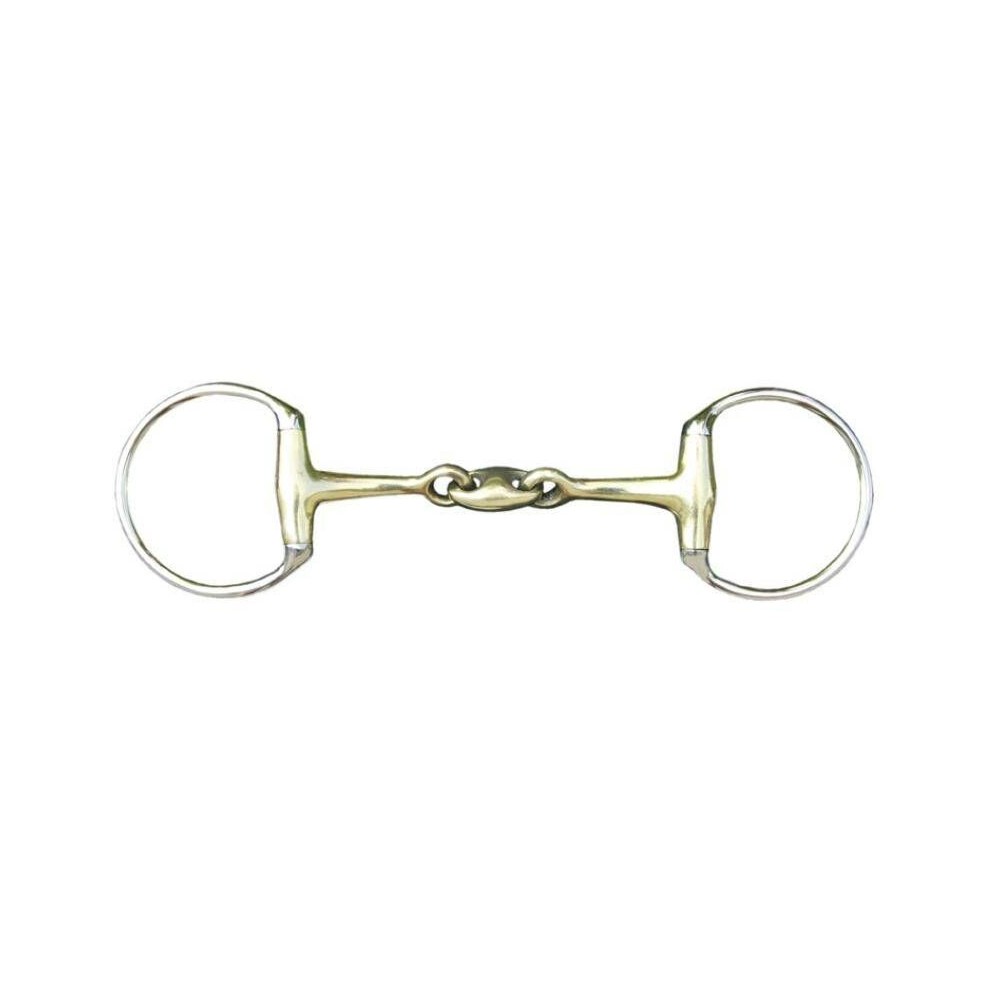 Mors à olives double brisure 18mm en maillechort