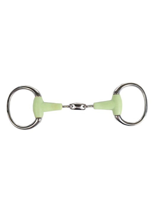 Mors à olives double brisure 18 mm goût pomme