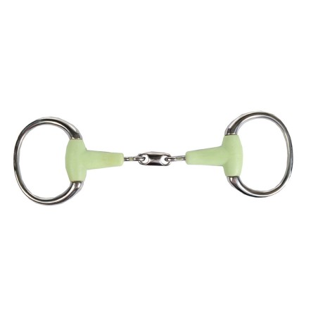 Mors à olives double brisure 18 mm goût pomme