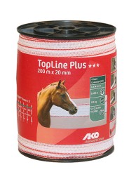 Ruban TopLine Plus 20mm 200m blanc/rouge