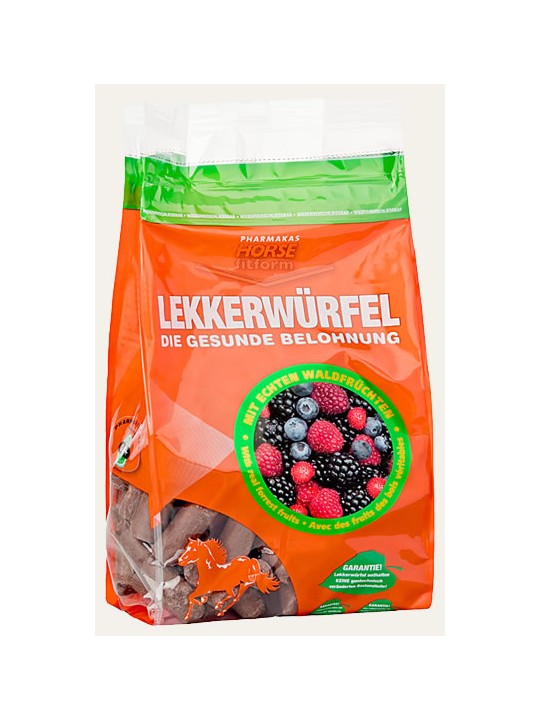 Bonbons LEKKERWURFEL aux fruits des bois